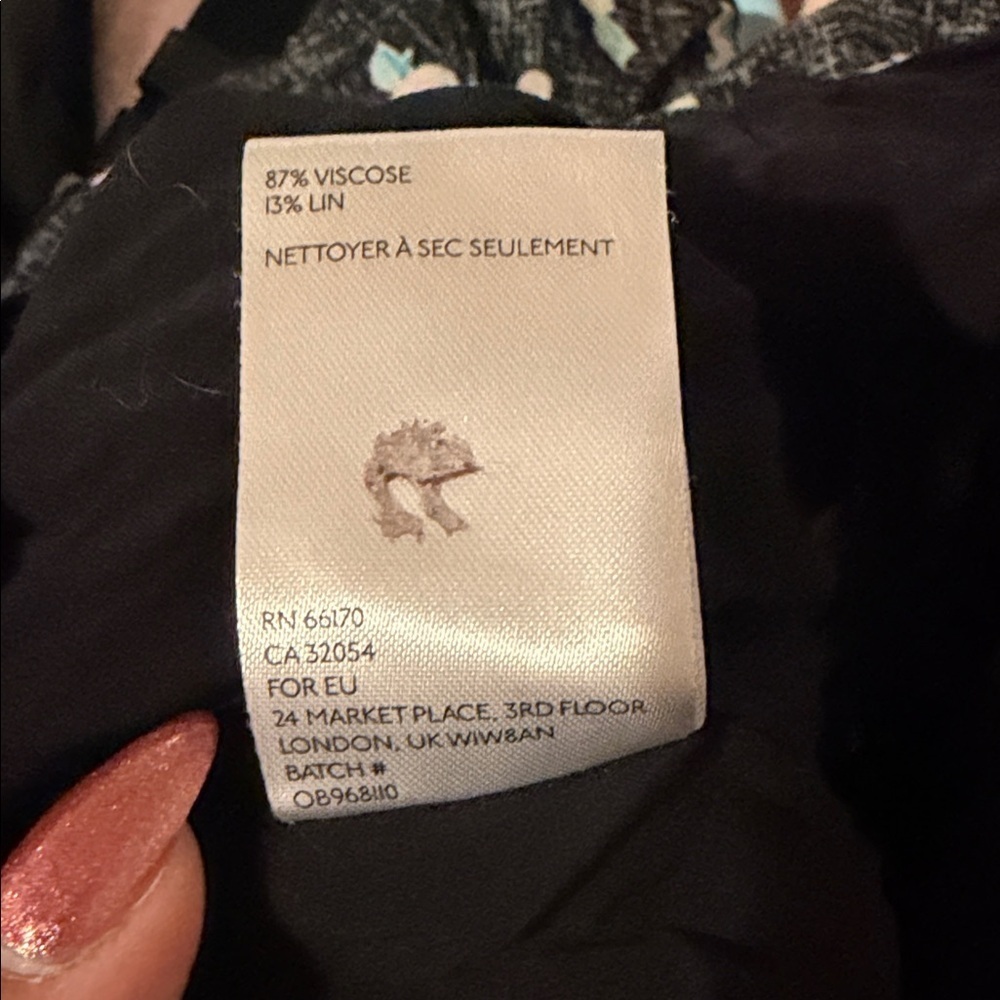 Free People Black and Yellow Floral Midi Dress - Picture 10 of 10